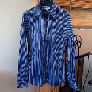 Express fitted stretch cotton formal shirt